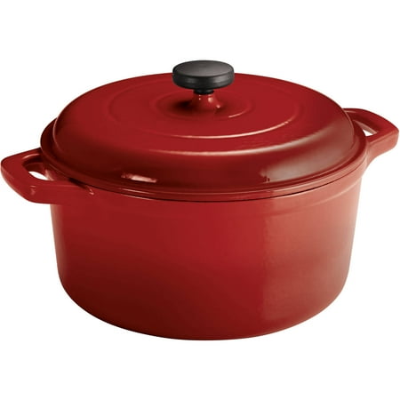 Tramontina Enameled Cast Iron 6.5 Quart Round Dutch (Best Cheap Dutch Oven)