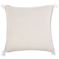 thumbnail image 3 of SAFAVIEH Remis 18" x 18" Geometric Plush Pillow with Tassel, Rose Gold/White, 3 of 3