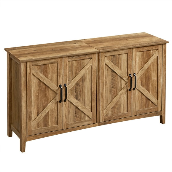 VASAGLE Storage Cabinet, Buffet Cabinet, TV Stand, Sideboard, Credenza, with Adjustable Shelves, for Living Room, Dining Room, Entryway