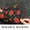 thumbnail image 6 of Red Strawberry Plants Fruit Pattern Black Pattern Door Rugs,Washable Non Slip Door Mats Indoor,Decorative Door Mats,Entry Mat Indoor for Entrance,Bedroom,Kitchen,Bathroom,17"x30", 6 of 6