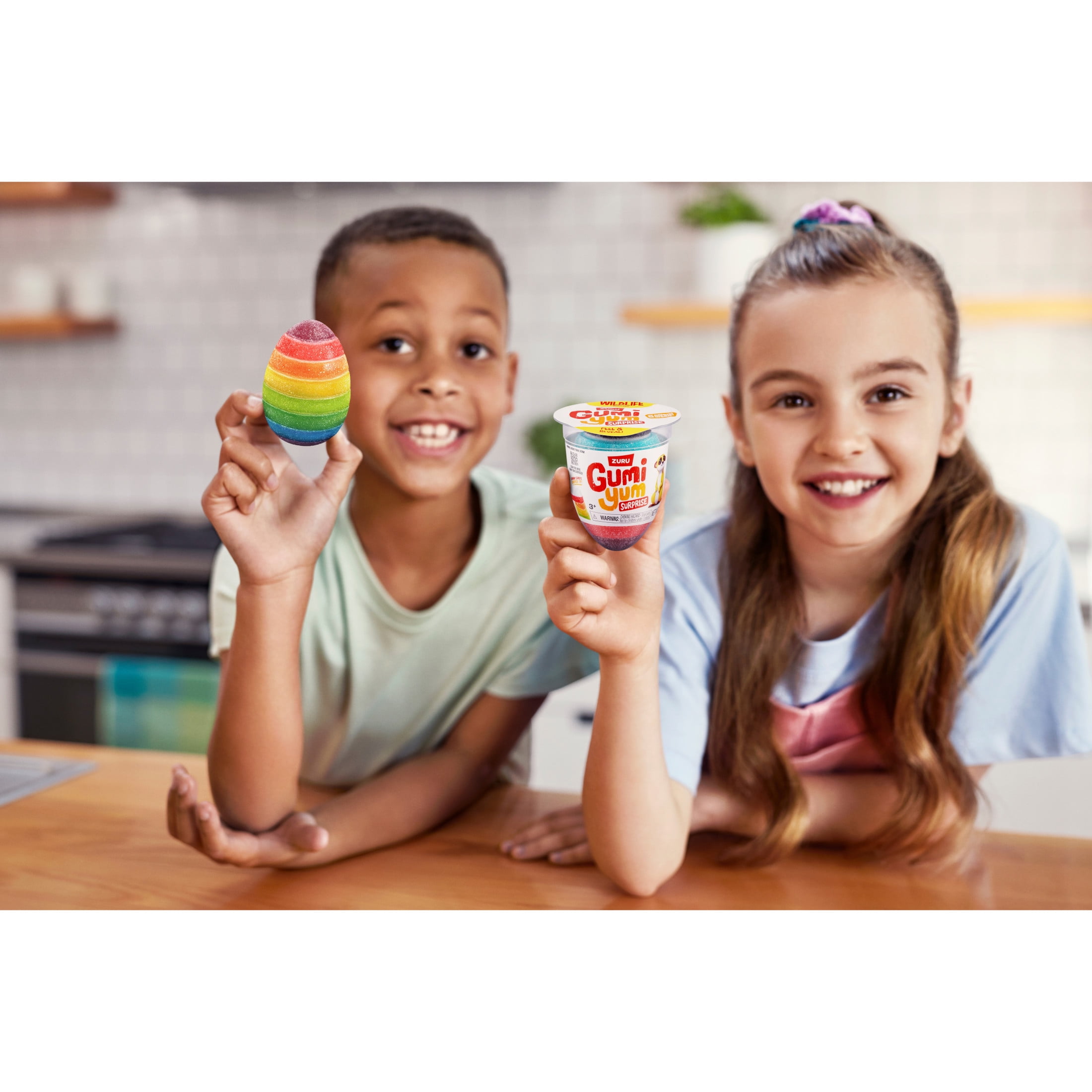 「Yum! Yum! Yum!」 Goma GUMI YUM Wildlife Gumi Yum Surprise Fruit Flavor Candy Egg