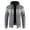 Gray, variant on Leesechin Mens Hoodies with Zipper Winter Fashion Stand Collar Sweater Casual Fleece Jacket