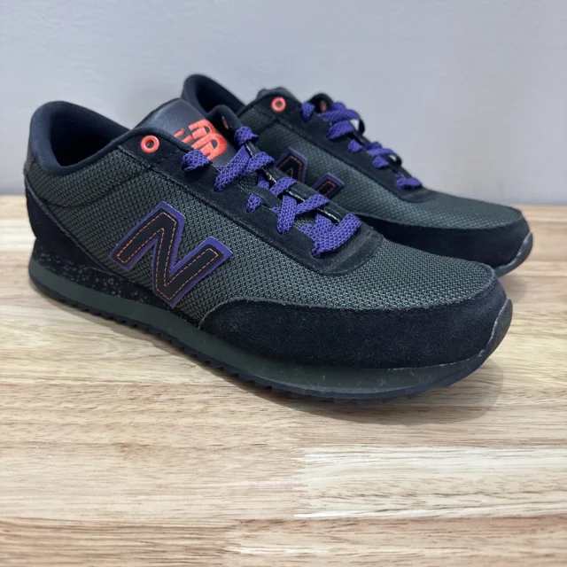 New Balance Men's 501 Casual Athletic Sneakers MZ501CKJ Black/Grey/Purple 10M