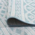 thumbnail image 6 of 8x10 Water Resistant, Large Indoor Outdoor Rugs for Patios, Front Door Entry, Entryway, Deck, Porch, Balcony | Outside Area Rug for Patio | Aqua, Stripe | Size: 7'11'' x 10'3'', 6 of 8