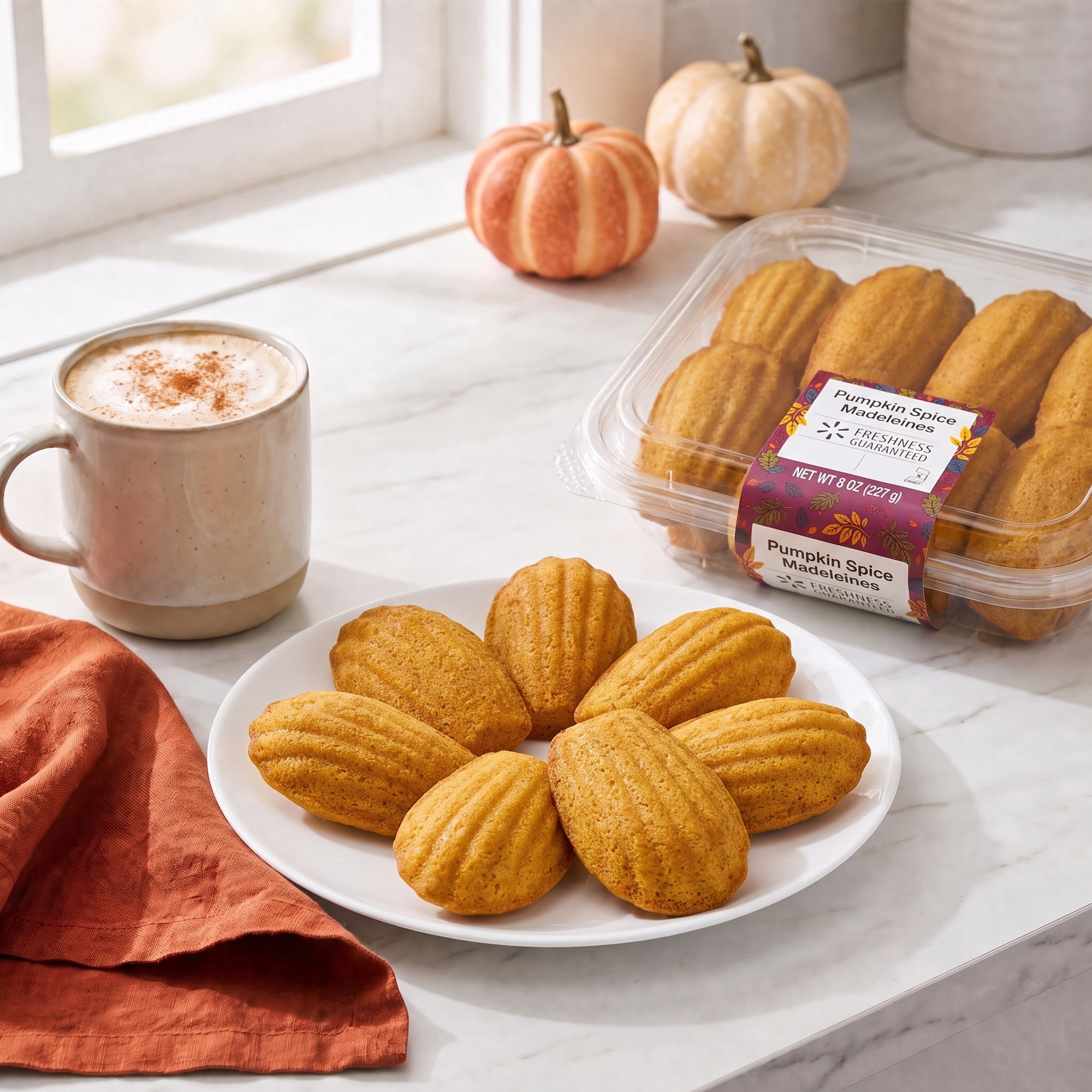 Freshness Guaranteed Harvest Pumpkin Spice Madeleines, 8 oz, 8 Count