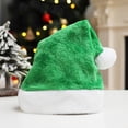 thumbnail image 6 of Adult Kids Short Plush Christmas Hat Thicken Assorted Colors Santa Claus Cap for Christmas New Year Party Holiday Gifts, 6 of 8
