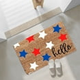 BSJJY 4th of July Door Mat, Patriotic Doormat Entryway Rug