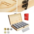 thumbnail image 3 of Luckyn Coin Storage Box with Adjustment Pad 50 Pcs Adjustable Wooden Commemorative, Wooden Coin Box Lockable Universal Coin Storage Box for Coins Collection, 3 of 5