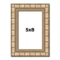 5x8 In Frame Silver Real Wood Picture Frame Width 1.5 inches | Interior Frame Depth 0.5 inches |