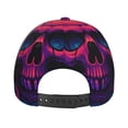 thumbnail image 4 of Baseball Cap, Purple-Red Skull Trucker Hats Women Dad Hat for Workouts - Baseball hat Adjustable Size, 4 of 7