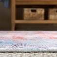 thumbnail image 5 of SAFAVIEH Martha Stewart Jazmyn Floral Machine Washable Area Rug, Turquoise/Rust, 5' x 7', 5 of 11