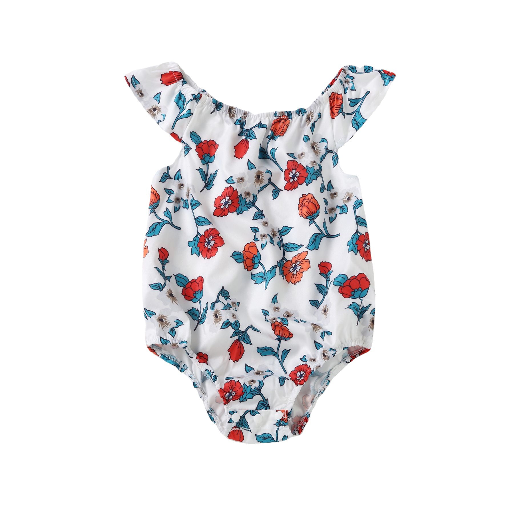 Baywell Newborn Baby Boy Bodysuit 1Pc Long Sleeve Hoodie Clothing Set Stripe Leaf Print Outfit