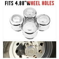 thumbnail image 5 of RhinoTuning 4.88" Hub 4.25 H Wheel Center Caps Push Through for Truck Trailer Rims 4PCS, 5 of 6