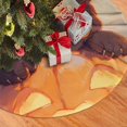 thumbnail image 3 of Christmas Tree Skirt 48" Halloween Pumpkin Cute Black Cat (27) Xmas Tree Skirts Mat for New Year Holiday Christmas Party Decorations, 3 of 5
