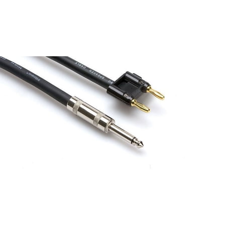Hosa SKJ-615BN Speaker Cable Hosa 1/4 TS to Dual Banana 15 foot