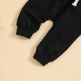 thumbnail image 5 of Wavsuf Outfits Set Clothes for Kids Top+Pant Solid Printed with Pockets Black Clothes Suit Size 12-18 Months, 5 of 9