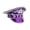 Purple doesnch, variant on Punk Big Brim Hat for Bride with Goggle Cap Blingbling Captain Hat Stage Props Masquerade Headwear