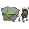 summer infant pop n play portable playard with 3d lite stroller, orange