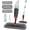 Black Red, variant on PETGLE Dust Mop for Hardwood Floors: Microfiber Spray Mop for Cleaning | 3 Pcs Washable Reusable Pads, 1Pcs 400+ML Refillable Bottle, 360-Degree Swivel Mop, Red & Gray