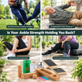 Foot & Ankle Strength Set with Cork Balance Board and Adjustable Bars ...