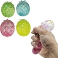 thumbnail image 2 of STPToys Pineapple Slow Rebound Stress Relief Gadget with Glitter Sequin, Soft Squeezable Sensory Relaxation Accessory Random Color, Party Favors, Classroom Prizes, 2 of 9