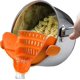 thumbnail image 1 of Colador de olla y colador de pasta Snap N Strain - Naranja, 1 of 5