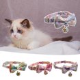 thumbnail image 4 of CSChome Collier pour Animaux de Compagnie Collier Imprimé Fleuri Nœud Papillon pour Chien avec Cloche Fournitures pour Animaux de Compagnie Collier pour Chien, 4 of 7