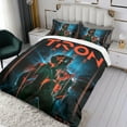 thumbnail image 3 of Tron Ares Themed Bed Sheet Set Three Piece Set 53x79 In ches Comfortable And Skin Friendly Unique Design Creating A Star Studded Night Home Decor Gifts For Family Friends fans, 3 of 6