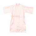 thumbnail image 1 of Diufon Peignoir pour Tout-Petits Garçons et Filles Manches 3/4 Col en V Satin Robe de Bain Décontractée à Lacets, 1 of 7