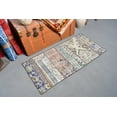 thumbnail image 3 of Turkish Rug, Patchwork Rug, Small Rugs, Anatolian Rug, Rugs For Entry, 2x4.1 ft Beige Rug, Door Mat Rug, Small Bathroom Rug, Wool Rug, 13426, 3 of 10