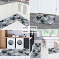 thumbnail image 4 of Rooster and Foliage Grey Pattern Anti Fatigue Kitchen Rugs Set Of 2, Non Slip Washable Decorative Floor Mats for Kitchen Sink Laundry, 17"x30" and 17"x47", 4 of 5