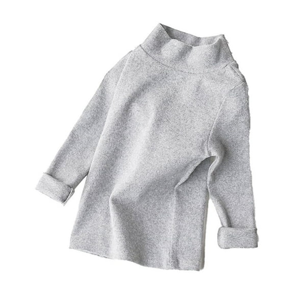 Beautyzll Kids Toddler Girls Long Sleeve Cotton Shirts 2-10T Baby Soft Basic T-Shirts Top Layering Tees