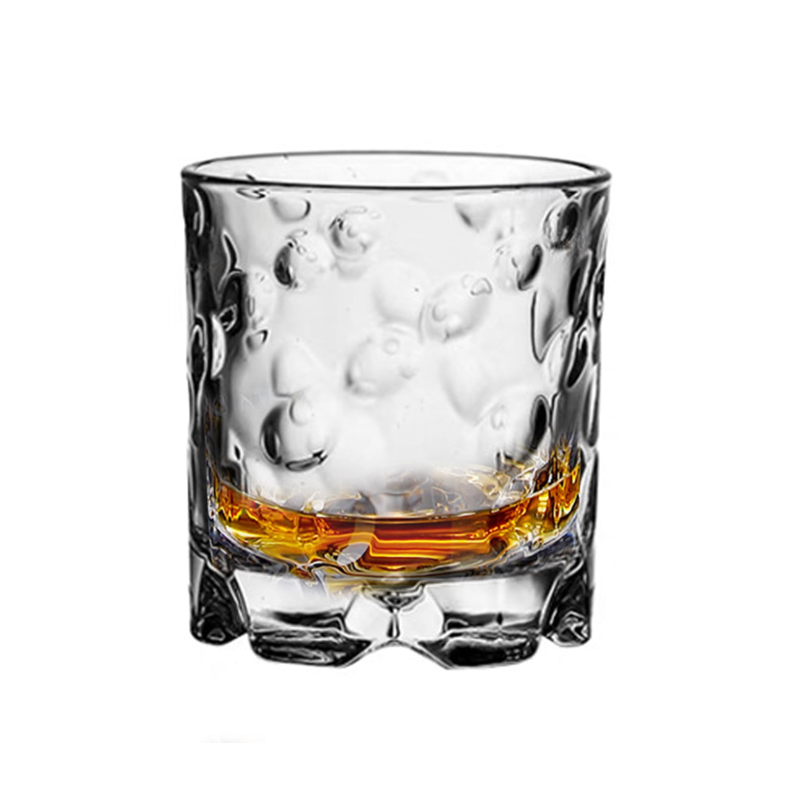 Glass set round whiskey glass (12 oz.)- Vintage crystal alcohol, whiskey,  tequila, Scotch, white wine, rum, man's gift, thick-weighted bottom  cocktail 350ml 