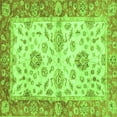 thumbnail image 1 of Ahgly Company Indoor Square Oriental Green Traditional Area Rugs, 7' Square, 1 of 4