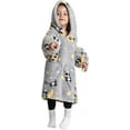 thumbnail image 3 of Drtj Kids Oversized Wearable Blanket Hoodie, Super Soft Warm Comfortable Sweatshirt Pullover Wearable Blanket for Boys Girls，Panda, 3-6Y, 3 of 9