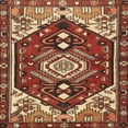 thumbnail image 1 of Ahgly Company Indoor Square Traditional Red Persian Area Rugs, 6' Square, 1 of 6