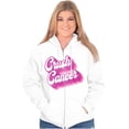 thumbnail image 3 of Breast Cancer Awareness Crush Cancer Zip Hoodie Sweatshirt Women Brisco Brands S, 3 of 6