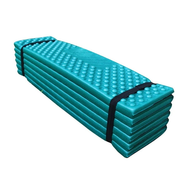 Matelas de Camping Pliant Portable pour Randonnée en Plein Air - Vert, 57x15.5x13cm