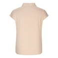 thumbnail image 6 of Mittory Women's Elegant V Neck Pleated Sleeveless Blouse Chiffon Work Shirt Tank Top, 6 of 7