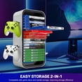 thumbnail image 4 of Gaming Storage Tower for PS5, PS4, Xbox Series, Switch OLED | Discs, Game Cards & Controller Holder with Hook Handle, 4 of 15