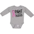 thumbnail image 3 of Inktastic Fight Breast Cancer Pink Ribbon Boys or Girls Long Sleeve Baby Bodysuit, 3 of 5