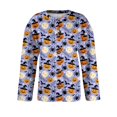 thumbnail image 5 of Halloween Cardigan for Women Cute Halloween Pumpkin Womens Cardigan Sweaters Button Knit Cropped Long Sleeve Fall Holiday Plus Size Tunic Sweater Purple Pink 4XL, 5 of 6