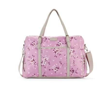 No Boundaries Lavender Floral Weekender Bag