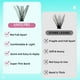 thumbnail image 4 of Grupos de extensiones de pestañas, 320 unidades, 30 D, 40 D, Wispy Natural, 4 of 6