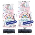 thumbnail image 6 of Daycare Personalized Toddler Nap Mat - Custom Name Nap Mat, Beautiful Rainbow Theme, Soft and Comfortable Roll Up Nap Mat with Pillow and Blanket, Perfect for Preschool, Kindergarten, Camping, Travel, 6 of 8