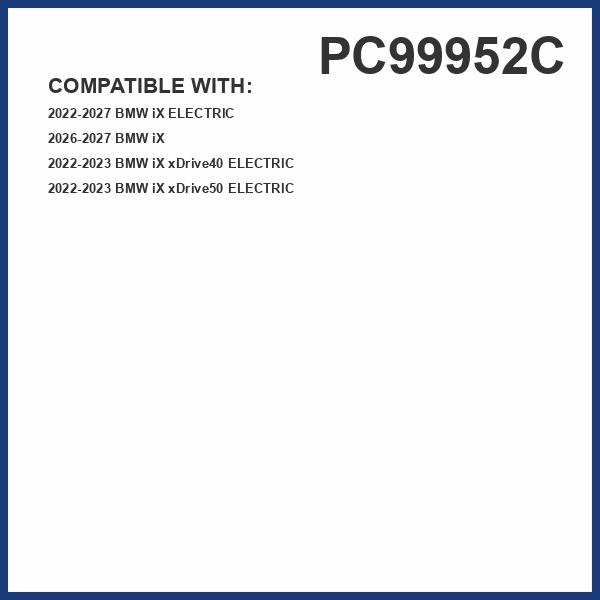 PG PC99952C Activated Charcoal Cabin Air Filter | Fits 2022-2027 BMW iX; 2022-2023 iX xDrive40, iX xDrive50