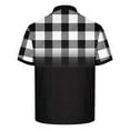 thumbnail image 5 of DDAPJ pyju Polos for Men Short Sleeve Business Casual Collared Tshirt Plaid Golf Shirt Quick Dry Lightweight Sports Tennis Shirt Lightning Sales of The Day Black XXXXL, 5 of 6