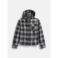 thumbnail image 5 of Weekend Academy Boys Hooded Cotton Flannel Shirt, Sizes 4-18, 5 of 5