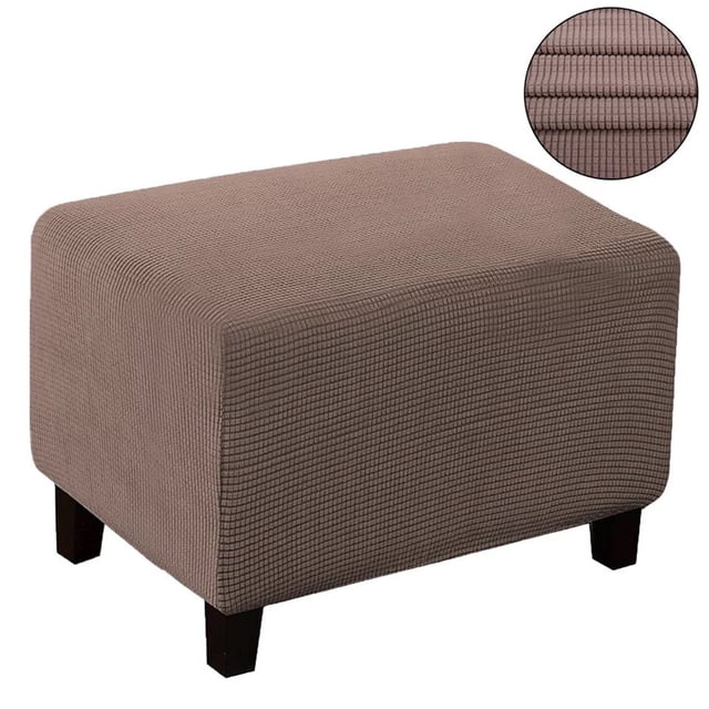 Sexy Dance Slipcover Stretch Protector Soft Universial Multi Colors Footrest Cover Waterproof Polyester Rectangle Larger Size Folding Khaki Checked Hairpin Stool Cover L Code Large Number