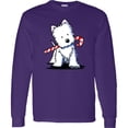 thumbnail image 3 of Inktastic Candycane Cutie Westie Long Sleeve T-Shirt, 3 of 5